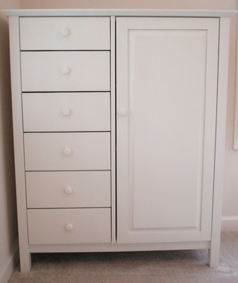 White Solid Ash Wood Vermont Tubbs Chest Of Drawers Armoire