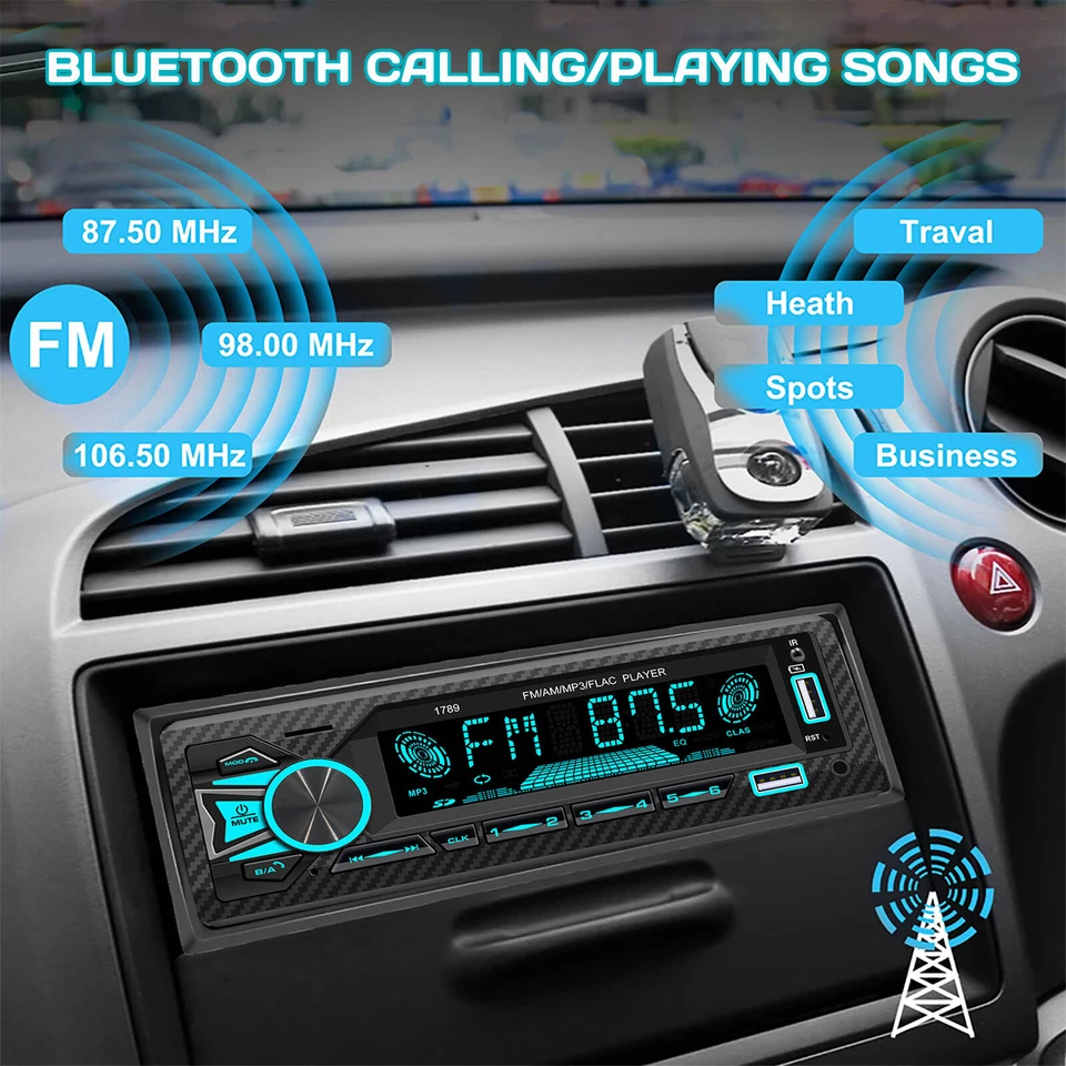 Estereos Para Carros Bluetooth Auto Estereo MP3 Radios Con Bluetooth Carro Coche - Image 4 of 4