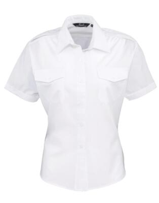 Damen Pilotenhemd Damen Kurzarm Bluse Polizei Security Arbeitskleidung Uniform