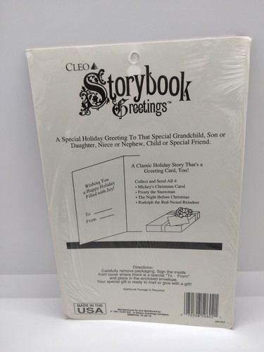 Rare Vtg Cleo Storybook Greetings The Night Before Christmas - Picture 5 of 7
