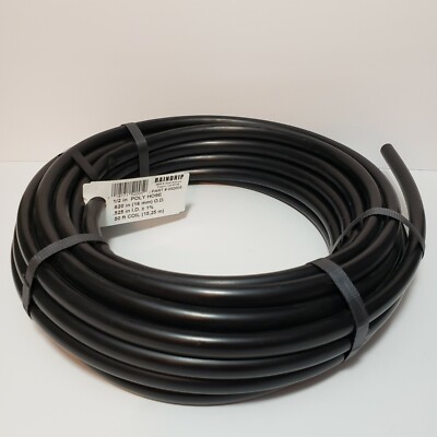 Raindrip 052005P Low-Density Polyethylene Drip Watering Hose 1/2 in x 50 ft