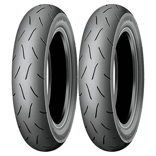 Pneu Moto 90/70-12 Tubeless - 4PR, Charge Max 128 Kg, Bande Tout-Terrain (1 Pneu)