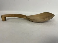 Beautiful Antique Vintage PRIMITIVE WOODEN SPOON / LADLE 9" L Utensil