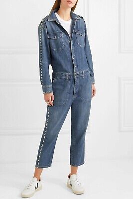 current elliott denim jumpsuit