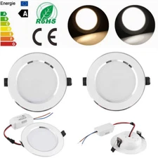 LED Panel Downlight Dimmable Recessed Ceiling Light 3W 5W 7W 9W 12W 15W 18W Lamp