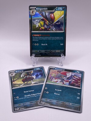Pokmon TCG Kingambit 134/198 Holo Scarlet & Violet Pawniard Bisharp Rev  Holo NM | eBay