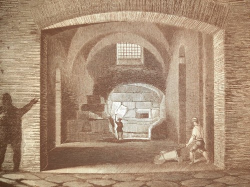 Archaeology Excavations In Sant'Anastasia Campagna Naples. Aquatint 1870 - Picture 3 of 3