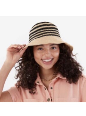 NEW Summer & Rose Striped Bucket Hat Summer & Rose Striped Bucket Hat NEW IN ORIGINAL PACKAGING  main image 2