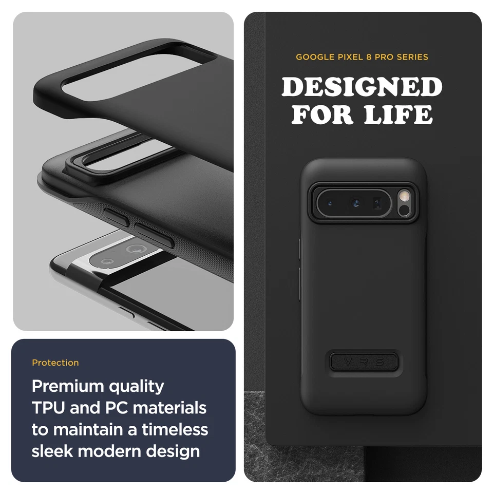 Funda para teléfono para Google Pixel 8/Pro diseño VRS [Terra Guard moderna] ajuste delgado Foto 4 de 4