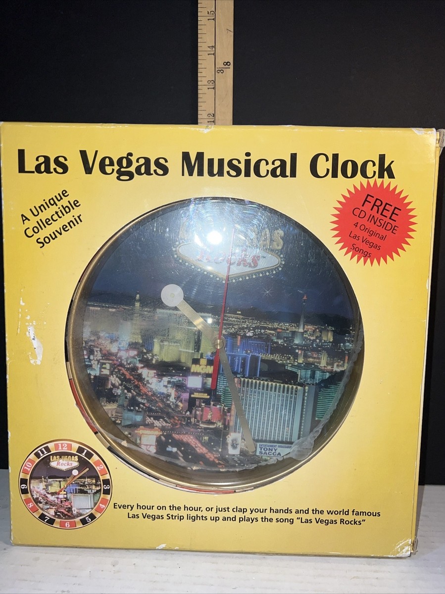 Las Vegas Novelty Vintage Collector Musical Clock Tony Sacca CD
