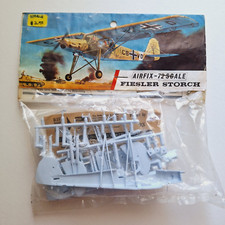 Vintage NOS Airfix 1/72 WWII German Fiesler Storch Military Aircraft Model Kit
