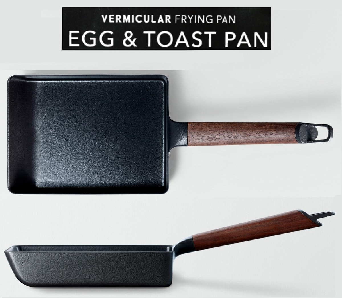 VERMICULAR EGG＆TOAS TPAN New] Vermicular Frying Pan EGG & TOAST PAN/Walnut Instant
