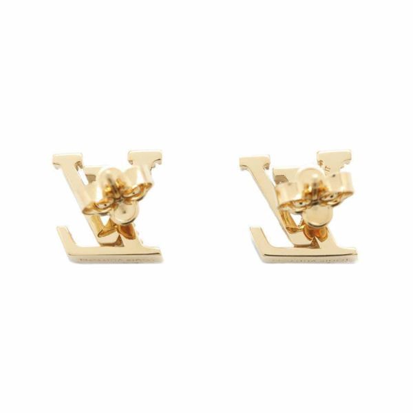 LOUIS VUITTON ロゴピアス ゴールド Louis Vuitton LV Edge MM Earrings Gold in Gold Metal with