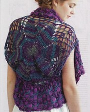 TESS VEST 3 SIZES WOMEN'S CROCHET PATTERN INSTRUCTIONS