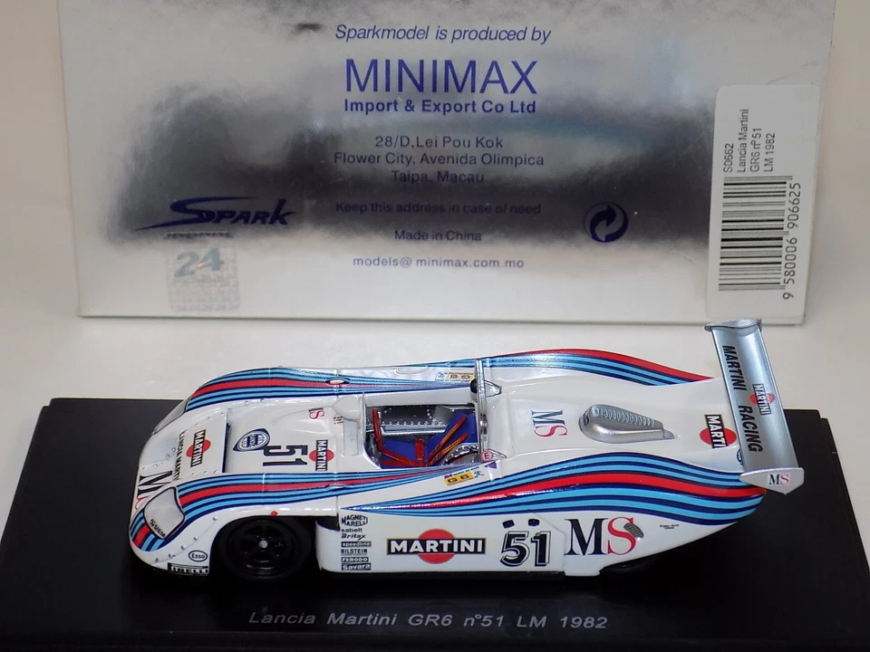 Coche 1/43 Spark Lancia Martini GR6 #51 24 Horas de LeMans 1982 S0662 TN174A Foto 3 de 3
