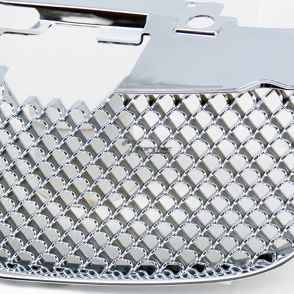 Topline For 2007-2010 Chrysler Sebring Mesh Front Hood Bumper Grille - Chrome Foto 4 de 4