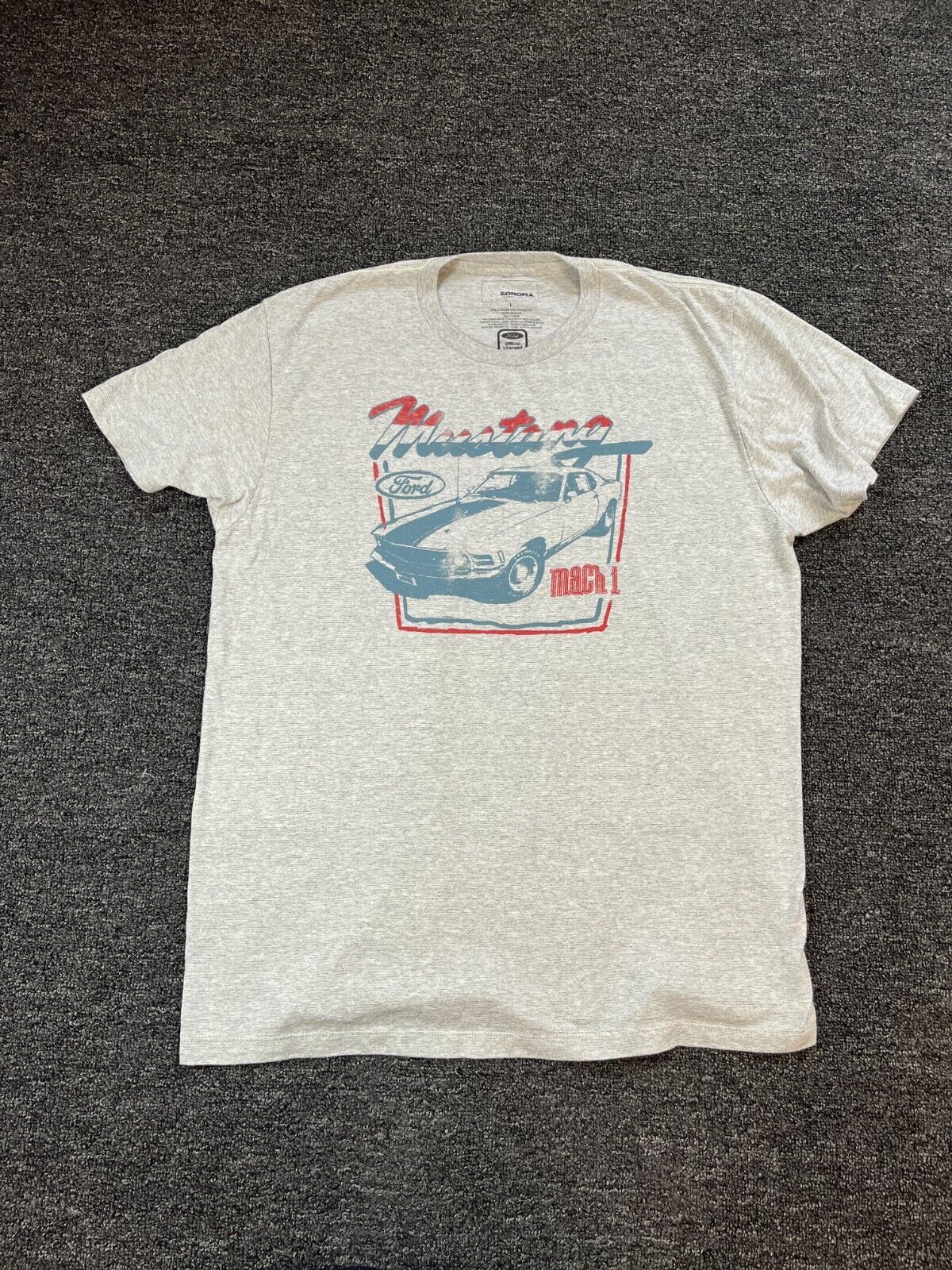 PONY T shirt Ford Mustang grigia uomo taglia Lg Sonoma