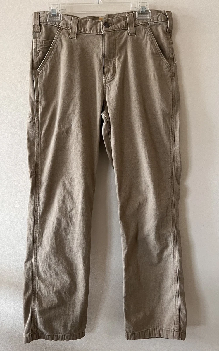 Carhartt 102291 253 Rugged Flex Relaxed Fit Rigby Work Pants Tan 32x30