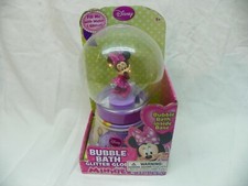 Minnie Mouse Glitter Globe Bubble Bath Cotton Candy Scented NIB