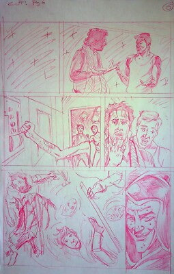 Shawn Van Briesen ORIGINAL Hand Drawn CUT #1 COMIC PAGE