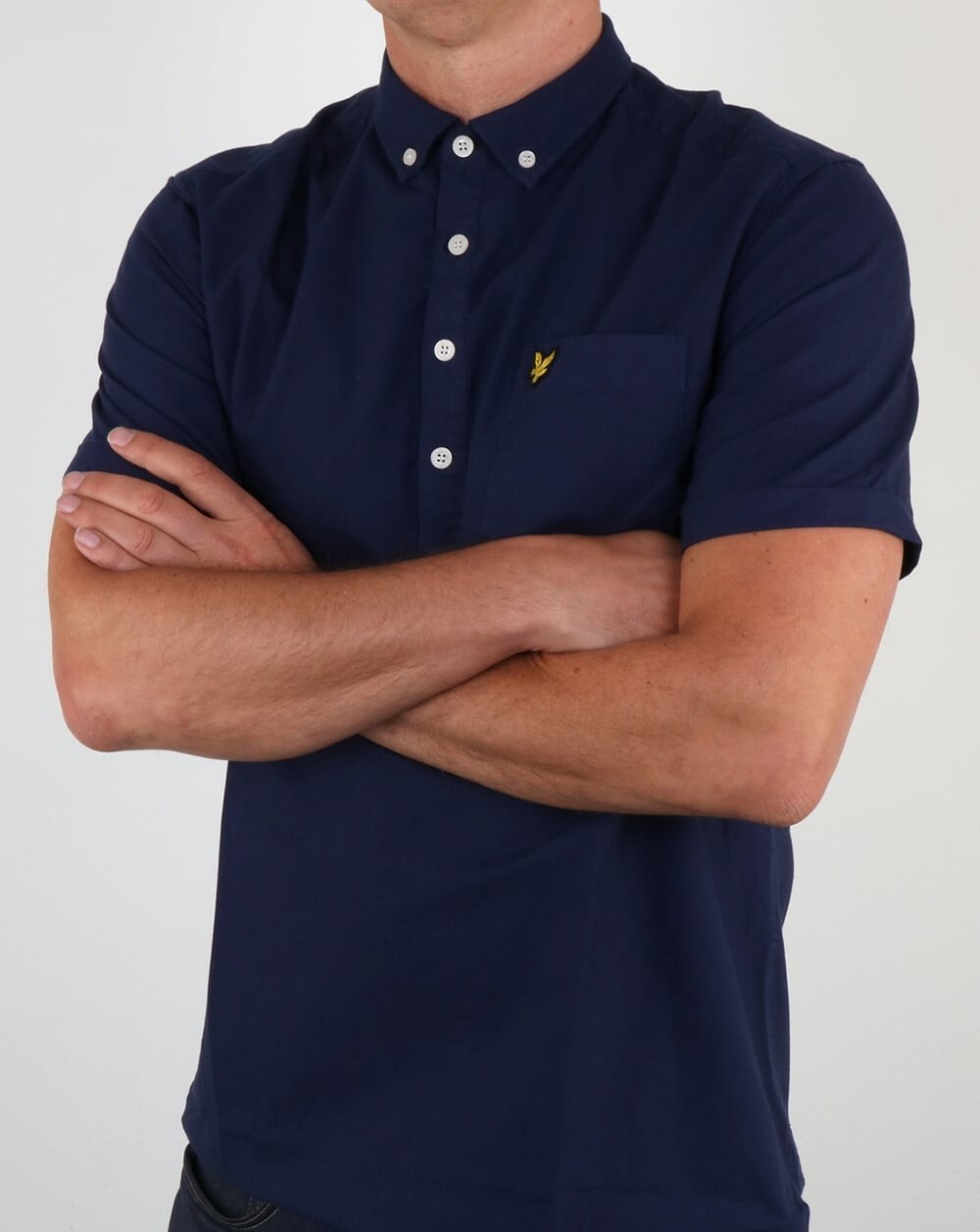 BNWT Lyle & Scott Garment Dye Oxford Over the Head Shirt SW702V RRP £65 M or L