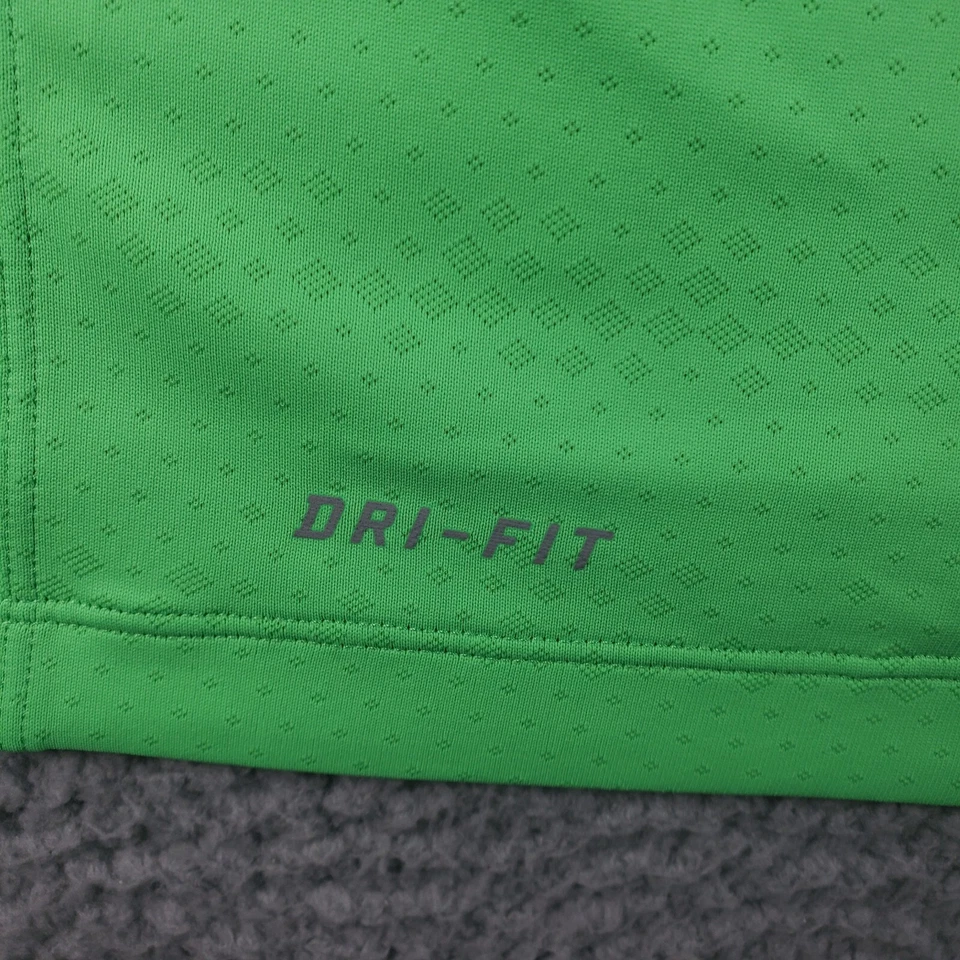 Camisa Polo Tiger Woods Para Hombres 2XL Verde Neón Golf Nike Medinah Country Club Foto 4 de 4