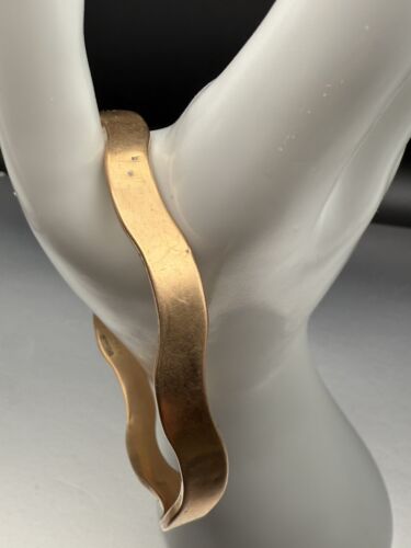 Early 20thC 9ct Gold Wavy Bangle Bracelet Cornelius Desormeaux RD 682054 1922. - Picture 11 of 21