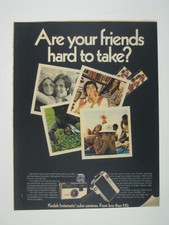 Kodak Instamatic Color Camera Vintage 1970s Print Ad Fashion Family Photo AD