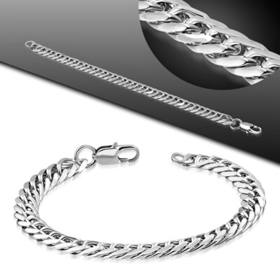 Edelstahl Herren Armband 22cm Kette Unisex Stain.steel bracelet z-cza291