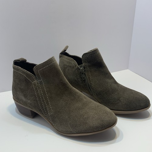 Diba Women's Zip-Up Suede Ankle Booties Gray Size US 6 - Picture 2 of 23