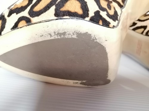 Tony Bianco 9 Stiletto's Platform Pumps Leather Pony Hair Leopard Print Box - Picture 18 of 24