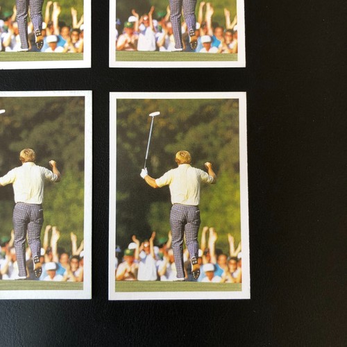 Jack Nicklaus 1987 A Question of Sport Golf 4 Card Lot PGA Tour Back View - Picture 4 of 9