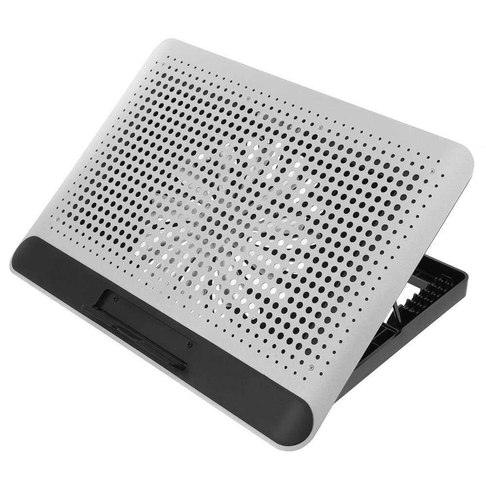 Notebook Cooler Quiet Thin Mute Computer Fan Cooler Aluminum Alloy Plate-image
