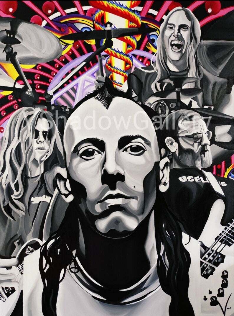 tool danny carey　ポスター　2枚セット Tool Band Maynard Danny Carey Original Hand Painted Design Poster
