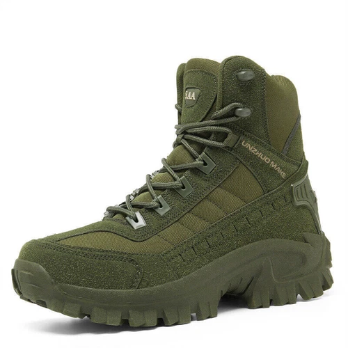 Stivali Uomo Escursionismo Militare Impermeabili Tattici Combattimento Moto Scarpe/ - Foto 24 di 32