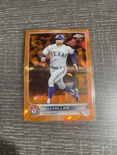 2022 Topps Chrome Update Sapphire Orange # /25 Brad Miller Rangers #US91