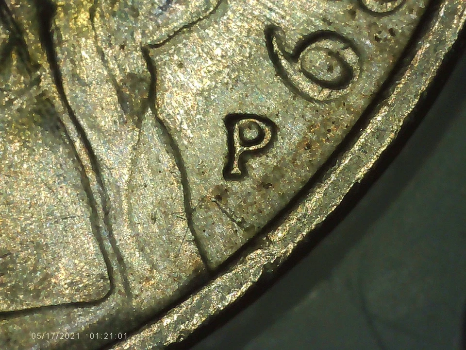 1989-P Jefferson Nickel 5FS Five full steps doubling in FS overstruck GEM P5E1 - Image 4 of 4