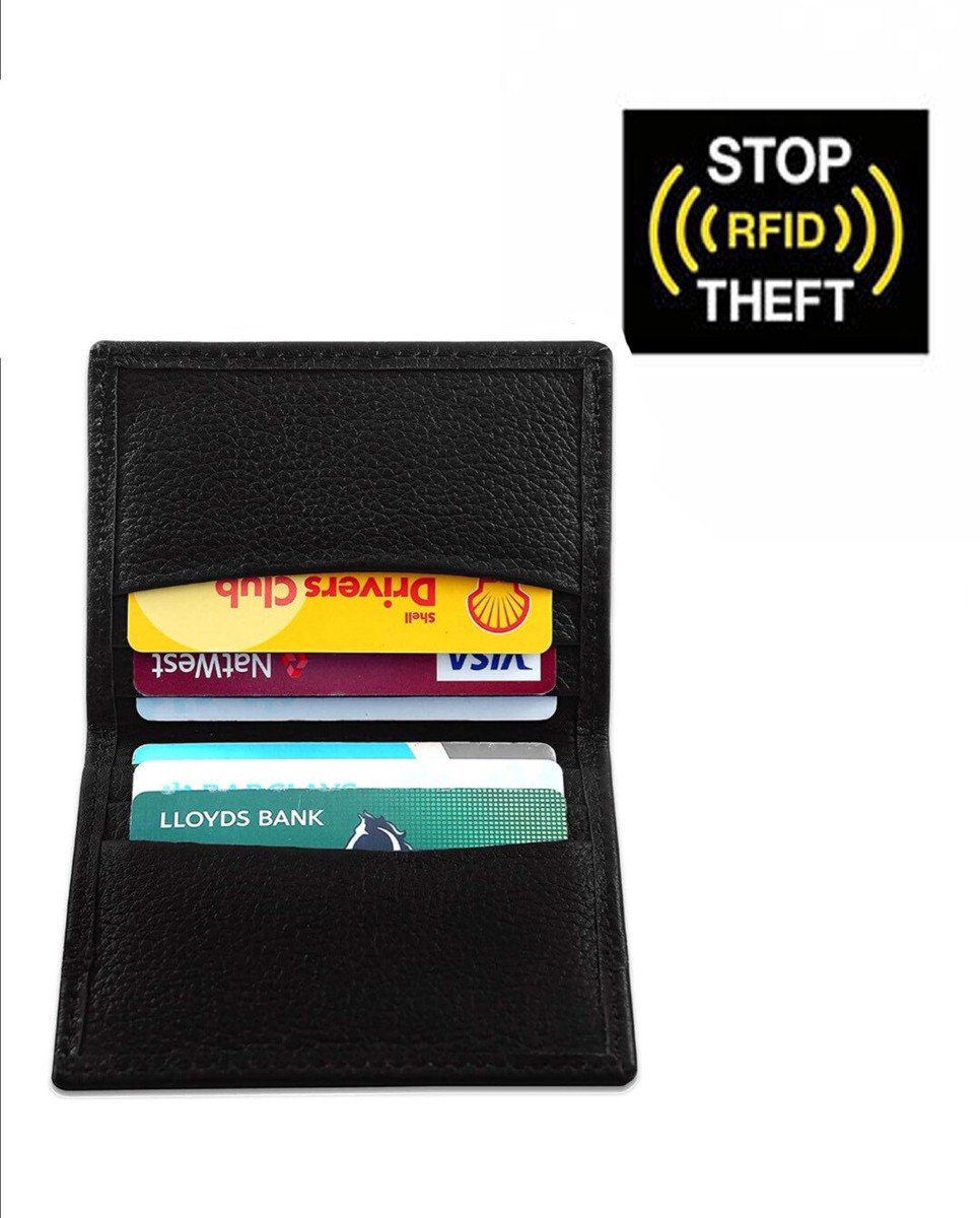 Big Skinny Men's RFID Blocking Leather Bi-Fold Wallet - Ultra Thin, Holds 30+ Cards, Black - View #8