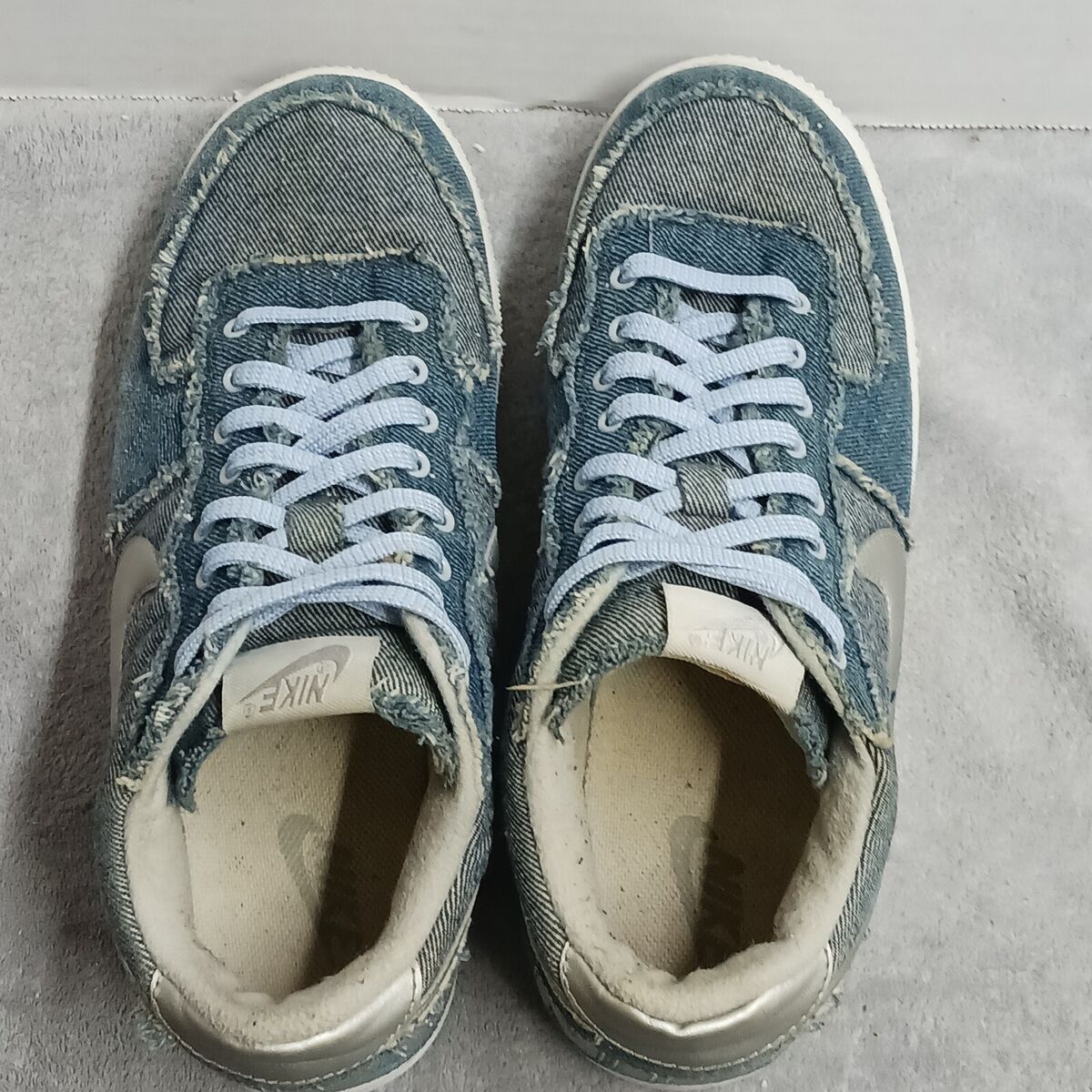 NIKE 6Y DUNK SB TERMINATOR LOW GS DENIM BLUE METALLIC SILVER NIKE 6Y DUNK SB TERMINATOR LOW GS DENIM BLUE METALLIC SILVER