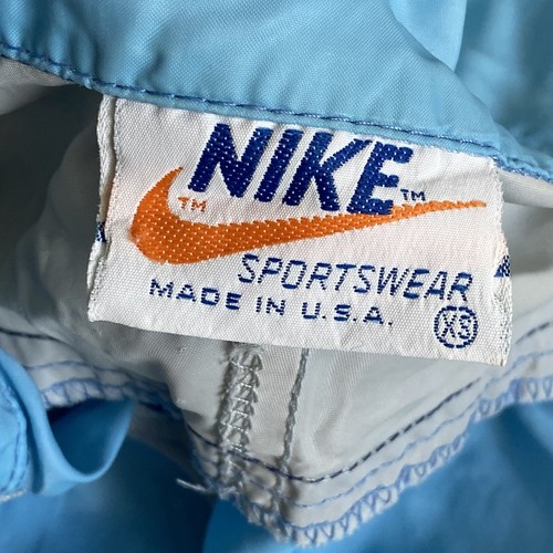 Vintage 70’s Nike Women’s XS Light Blue 1/2 Zip Jacket Windbreaker Front Pocket - Picture 5 of 12