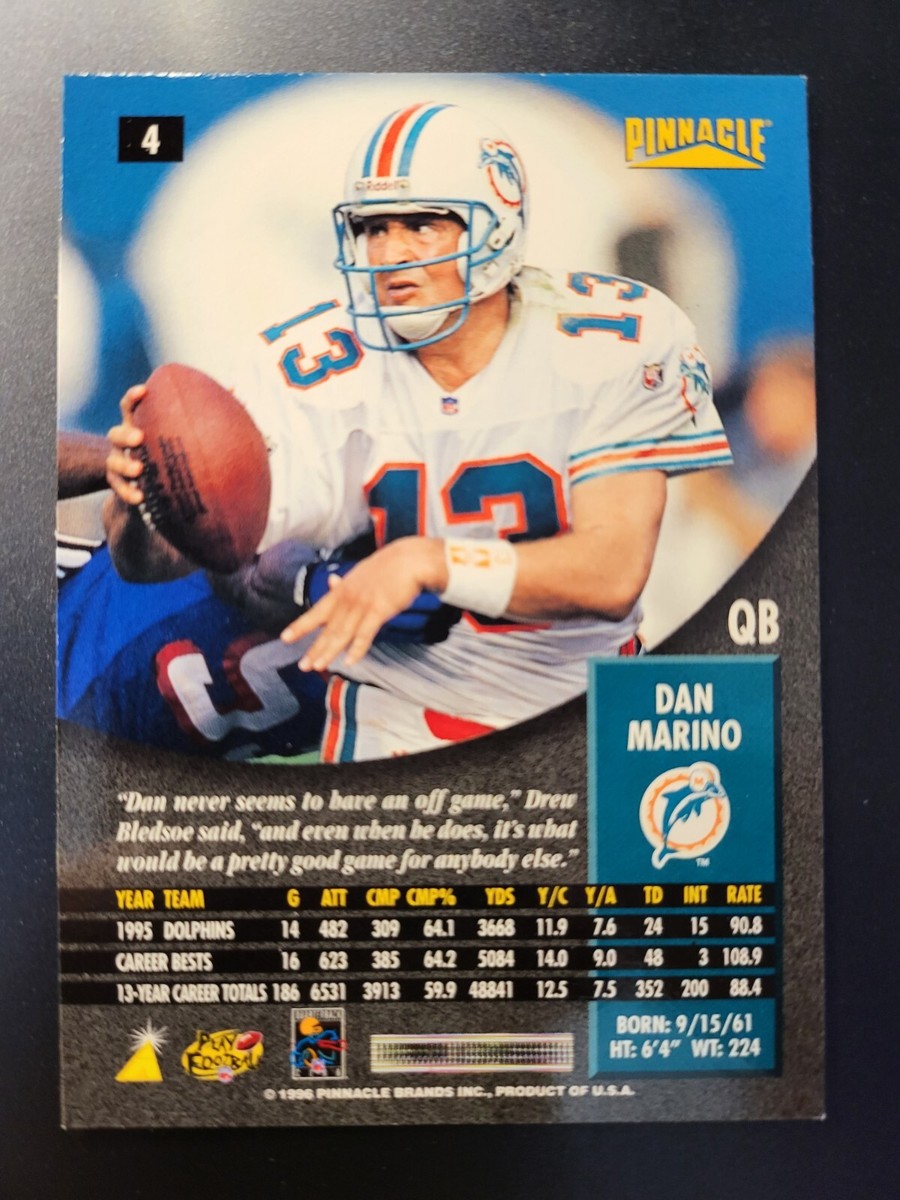 1996 Pinnacle Dan Marino card #4 | eBay