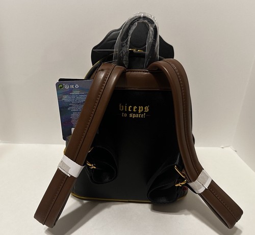 Loungefly Disney Beauty And The Beast Gaston Villains Mini Backpack Purse New - Picture 3 of 3