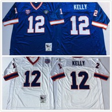 Maglia vintage Jim Kelly #12 Bills cucita sul retro