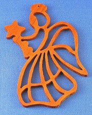 Star Angel Christmas Ornament - hand cut