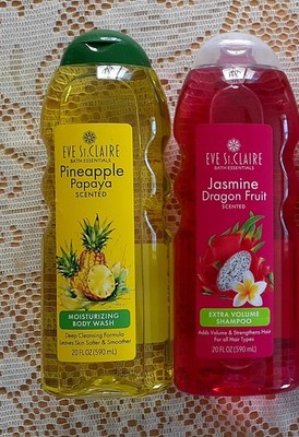 (Set Of 2) Eve St Claire Jasmine  Shampoo & Pineapple Moisturizing Body Wash