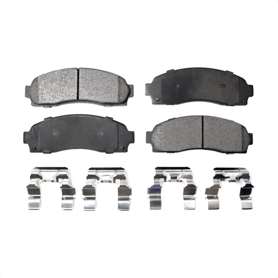 Front Brake Pads Rear Parking Shoes Kit for Ford Ranger 2010-2011 oeA4 Semi-meta - Image 3 of 4