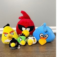 Angry Birds Plush Lot of 6 Stuffed Animal Toy