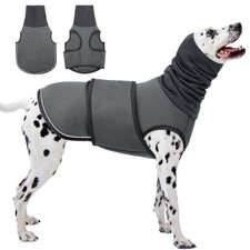 KOESON Reflective Dog Thunder Jacket Anxiety Calming Vest, Adjustable Dog Calmin