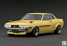1/18 Scale Celica 1600GTV TA22 Yellow Diecast Car Japanese Import