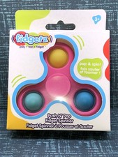 FIDGETZ PUSH N' POP FIDGET SPINNER FOR ADULTS AND KIDS 3 - NEW